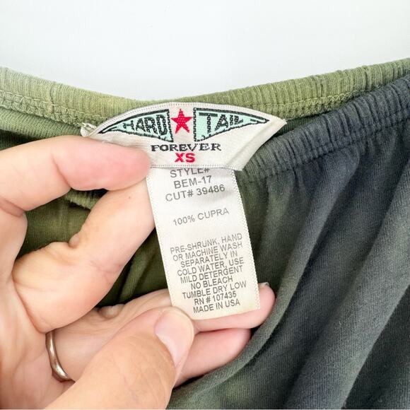 Hard Tail Forever Y2K Strapless Tie Dye Hi-Lo Maxi Dress Size XS Hippie Boho - Picture 8 of 10